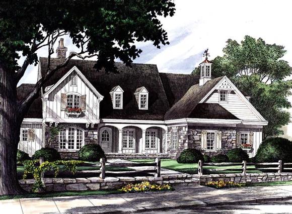 Country, Craftsman, Southern House Plan 86201 with 4 Beds, 5 Baths, 2 Car Garage Elevation