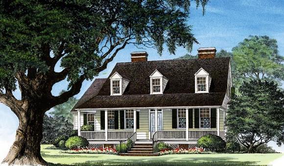 Cottage, Country, Farmhouse, Traditional House Plan 86289 with 3 Beds, 4 Baths, 2 Car Garage Elevation
