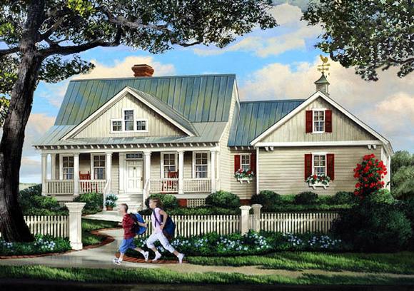 Country, Southern House Plan 86315 with 4 Beds, 3 Baths, 2 Car Garage Elevation