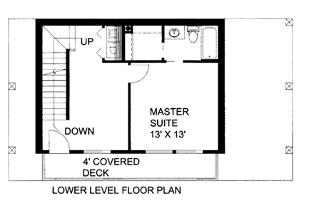 House Plan 86501 with 3 Beds, 3 Baths First Level Plan