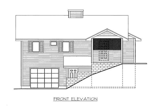 House Plan 86506 with 2 Beds, 2 Baths, 1 Car Garage Elevation