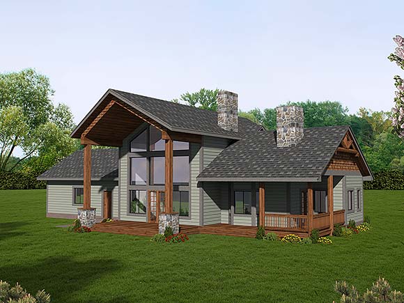 House Plan 86551 with 3 Beds, 3 Baths Elevation