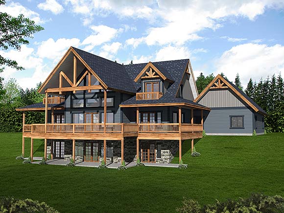 House Plan 86556 with 3 Beds, 3 Baths, 2 Car Garage Elevation