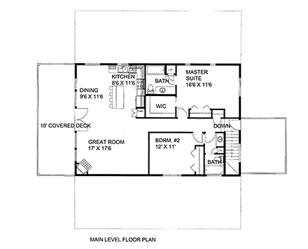 Contemporary, Farmhouse Garage-Living Plan 86568 with 2 Beds, 3 Baths, 5 Car Garage Second Level Plan