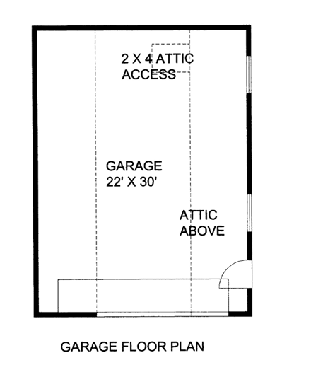 2 Car Garage Plan 86580 First Level Plan
