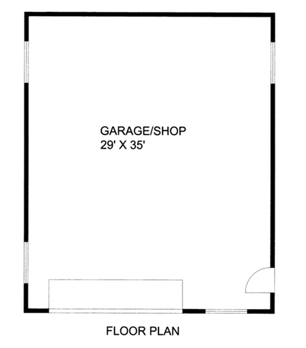 1 Car Garage Plan 86583 First Level Plan