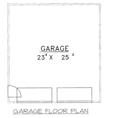 2 Car Garage Plan 86587 First Level Plan