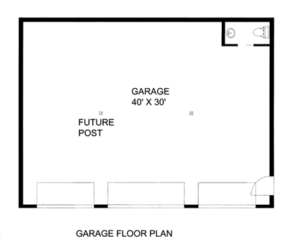 3 Car Garage Plan 86592 First Level Plan