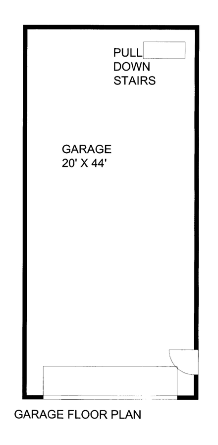 2 Car Garage Plan 86597 First Level Plan