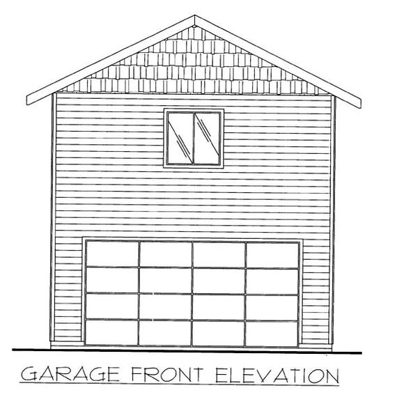 2 Car Garage Plan 86597 Elevation