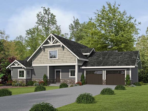Contemporary, Traditional House Plan 86661 with 3 Beds, 4 Baths, 2 Car Garage Elevation