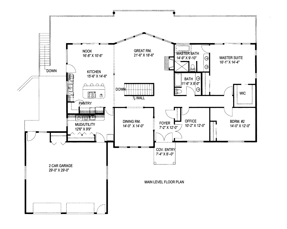 House Plan 86753 - Contemporary Style with 5086 Sq Ft, 4 Bed, 3 B