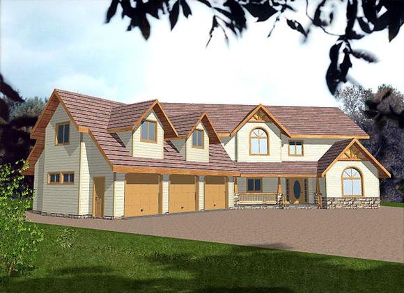 Country House Plan 86754 with 4 Beds, 4 Baths, 3 Car Garage Elevation