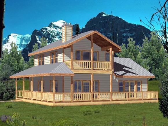 Country House Plan 86803 with 2 Beds, 3 Baths Elevation