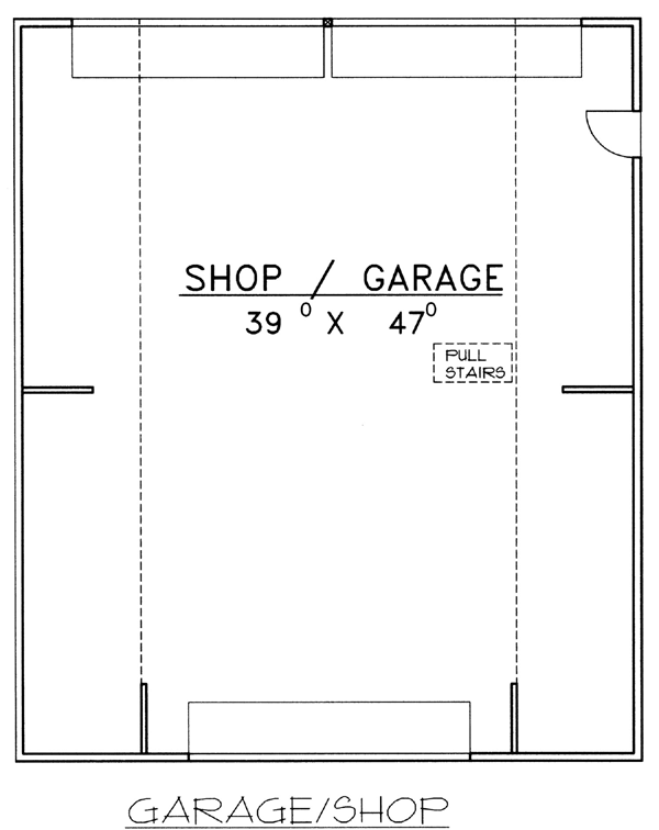 6 Car Garage Plan 86827 Level One