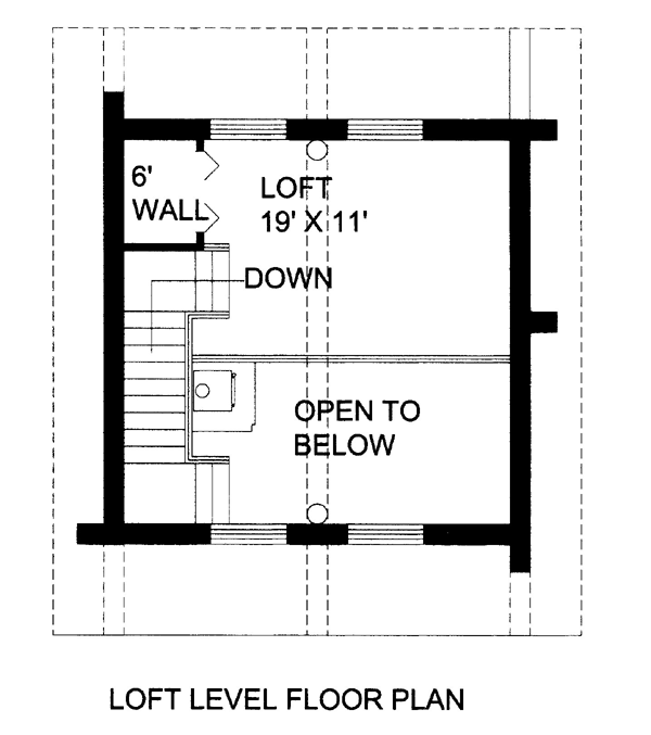 Log House Plan 86870 Level Two