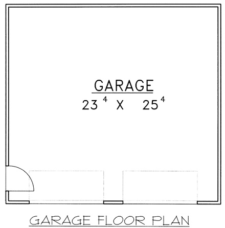 2 Car Garage Plan 86880 First Level Plan
