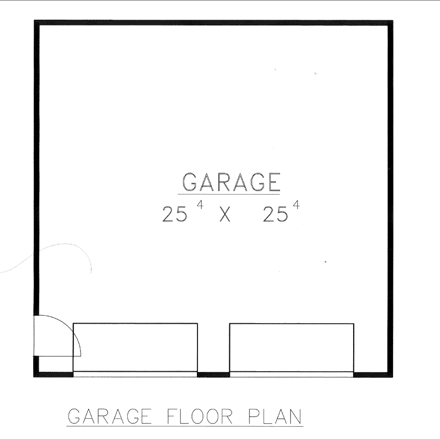 2 Car Garage Plan 86890 First Level Plan