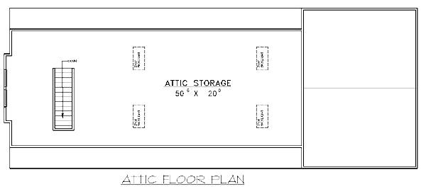 5 Car Garage Plan 86894, RV Storage Level Two