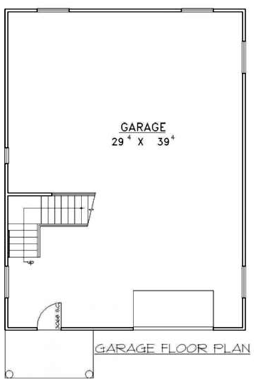 3 Car Garage Plan 86897 Level One