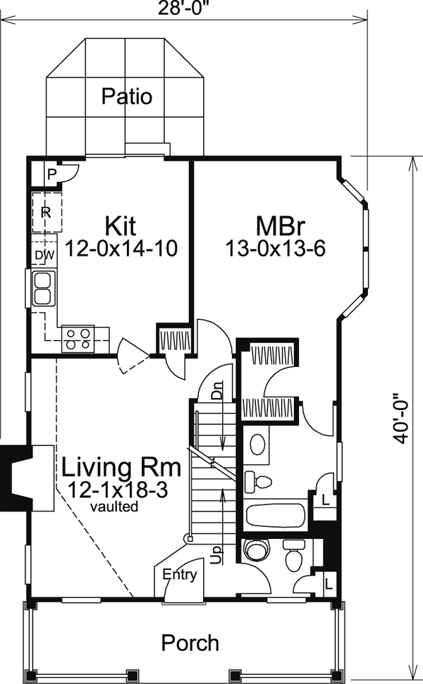 Cabin, Cape Cod, Cottage, Country House Plan 86973 with 3 Beds, 3 Baths Level One