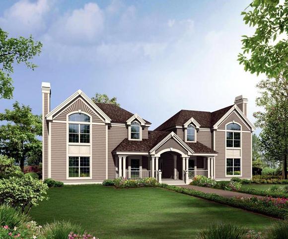 Contemporary, Country, Traditional Multi-Family Plan 86976 with 6 Beds, 6 Baths, 4 Car Garage Elevation