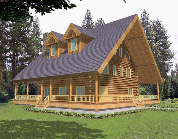 House Plan 87031 - Log Style with 2959 Sq Ft, 1 Bed, 2 Bath ...