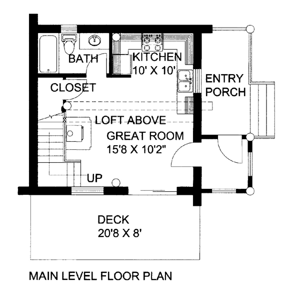 Log House Plan 87143 Level One