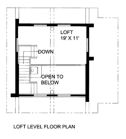 Log House Plan 87143 Second Level Plan
