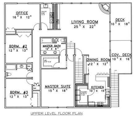 Traditional 3 Car Garage Apartment Plan 87186 with 3 Beds, 2 Baths, RV Storage Second Level Plan