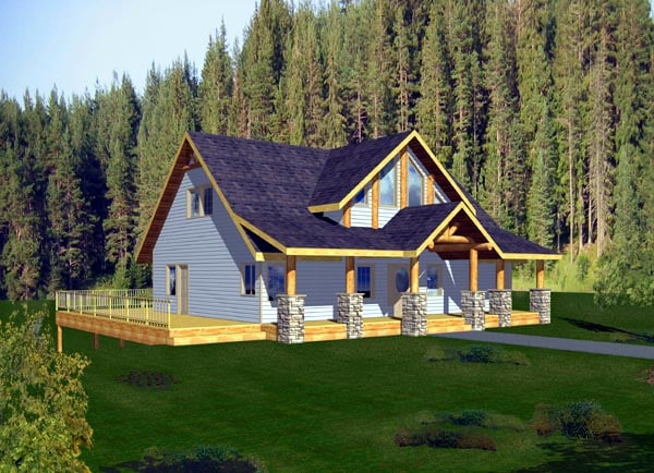 House Plan 87205 with 3 Beds, 3 Baths Elevation