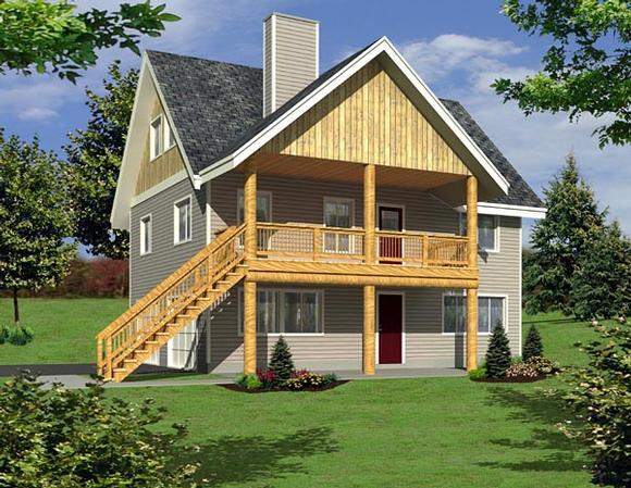 Traditional House Plan 87226 with 3 Beds, 3 Baths, 1 Car Garage Elevation