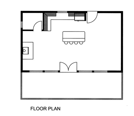 Cabin House Plan 87252 First Level Plan