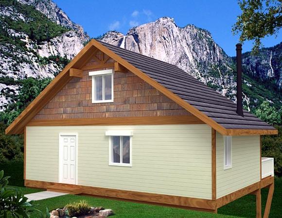 Cabin House Plan 87252 Elevation
