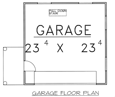 2 Car Garage Plan 87276 First Level Plan