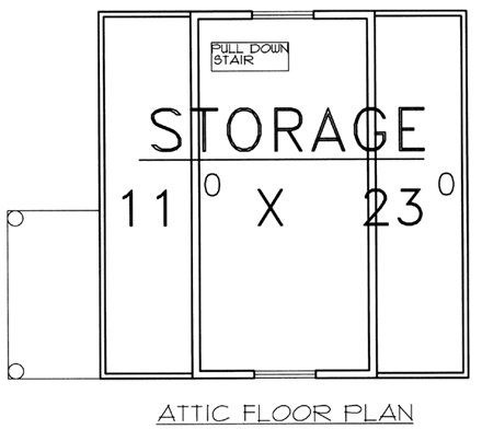 2 Car Garage Plan 87276 Second Level Plan