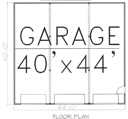 4 Car Garage Plan 87277, RV Storage First Level Plan