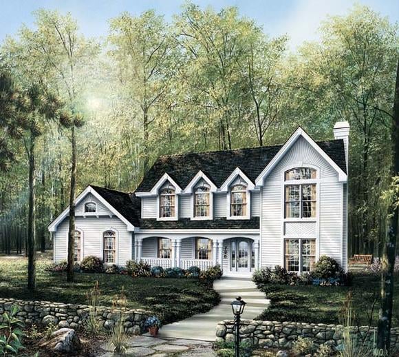 Country House Plan 87315 with 4 Beds, 4 Baths, 3 Car Garage Elevation