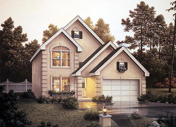 Traditional House Plan 87342 with 4 Beds, 4 Baths, 2 Car Garage Elevation