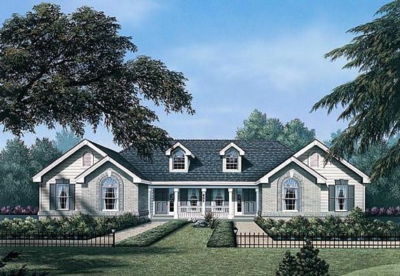 Ranch Multi-Family Plan 87346 with 4 Beds, 2 Baths, 2 Car Garage Elevation