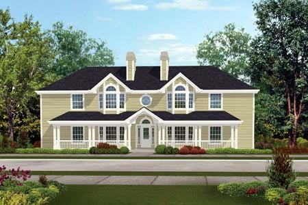 Country Multi-Family Plan 87348 with 4 Beds, 4 Baths Elevation