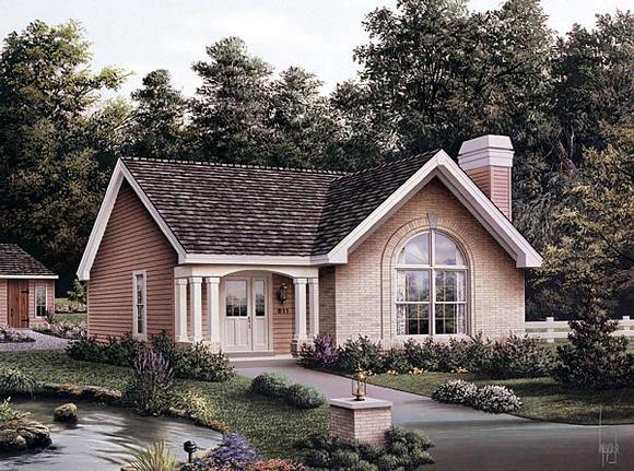 Country House Plan 87392 with 3 Beds, 2 Baths Elevation