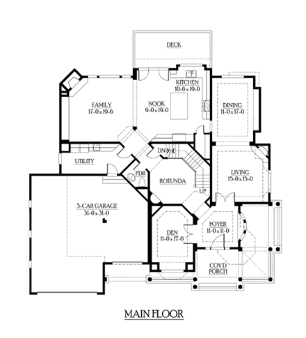 Farmhouse, Victorian House Plan 87572 with 5 Beds, 5 Baths, 3 Car Garage First Level Plan