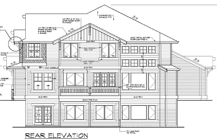 House Plan 87573 - Craftsman Style with 5635 Sq Ft, 5 Bed, 4