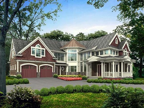 Country, Victorian House Plan 87579 with 4 Beds, 5 Baths, 2 Car Garage Elevation