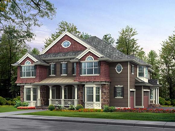 Colonial, Country, Traditional House Plan 87582 with 4 Beds, 5 Baths, 3 Car Garage Elevation
