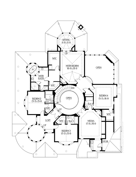 Farmhouse, Victorian House Plan 87609 with 4 Beds, 5 Baths, 3 Car Garage Level Two