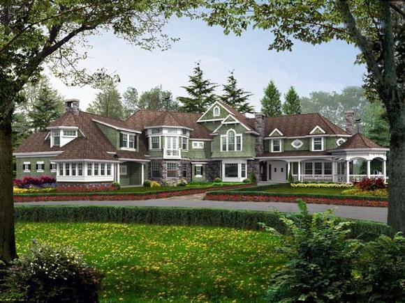 Victorian House Plan 87641 with 5 Beds, 6 Baths, 3 Car Garage Elevation