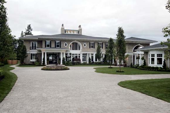 Colonial House Plan 87644 with 4 Beds, 8 Baths, 3 Car Garage Elevation