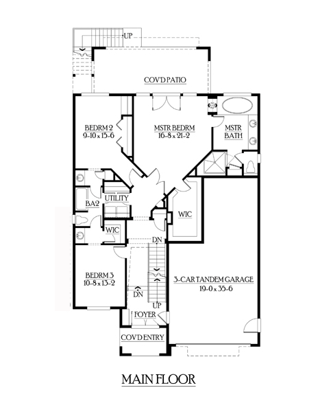 Contemporary, European House Plan 87668 with 5 Beds, 4 Baths, 3 Car Garage Level One